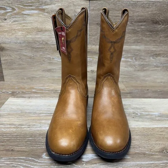 Ariat Heritage Roper Brown Leather Western Boots Women's Size 6.5