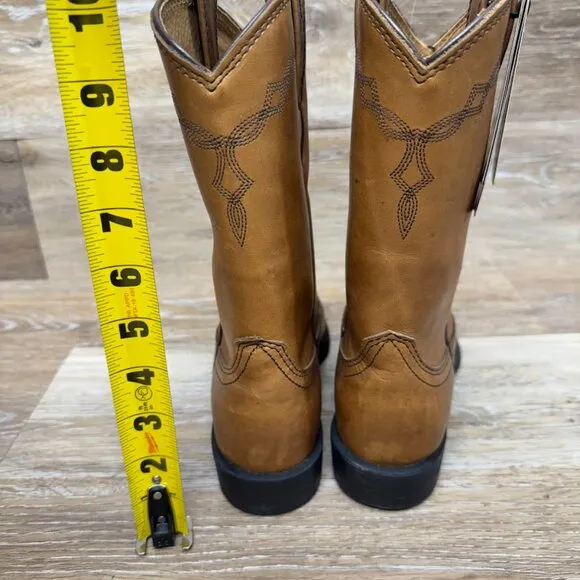 Ariat Heritage Roper Brown Leather Western Boots Women's Size 6.5