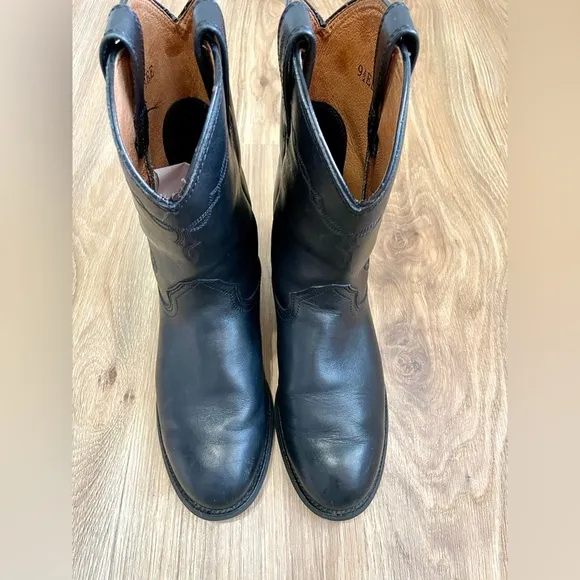 Ariat Heritage Roper Western Boot Black Size 9.5 EE