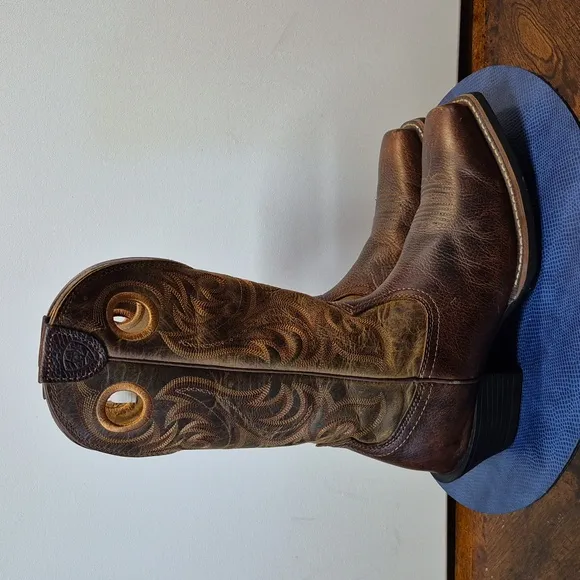 Ariat Men's Heritage Roughstock Brown Western Boots sz. 8D (#1635)