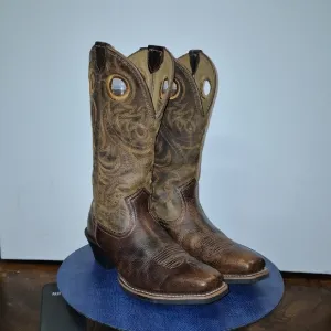 Ariat Men's Heritage Roughstock Brown Western Boots sz. 8D (#1635)