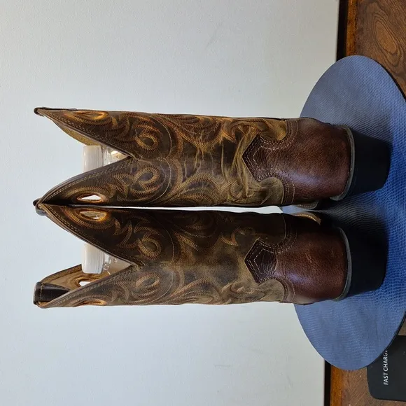 Ariat Men's Heritage Roughstock Brown Western Boots sz. 8D (#1635)