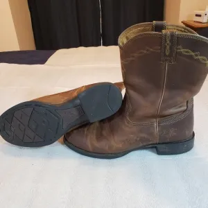 ARIAT Men's Size 12 D Heritage Cowboy Boots 10” Western Short 10002284 Flaws
