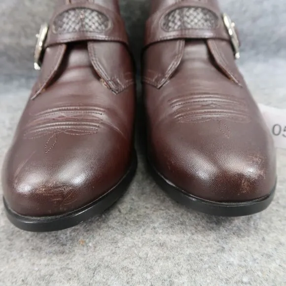 Ariat Shoes Womens 6.5 Bootie Buckle Strap Leather Western Equestrian Ankle Boot