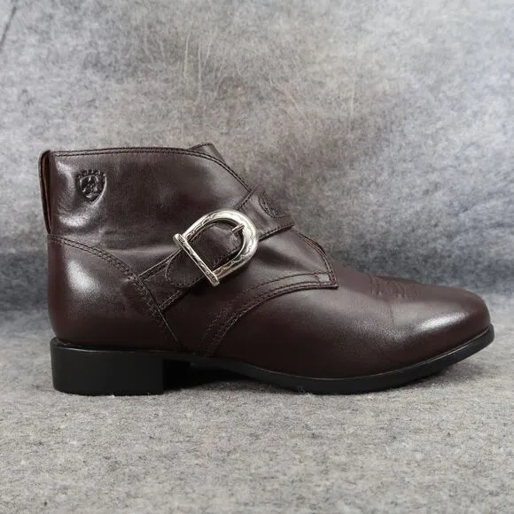 Ariat Shoes Womens 6.5 Bootie Buckle Strap Leather Western Equestrian Ankle Boot