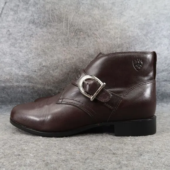 Ariat Shoes Womens 6.5 Bootie Buckle Strap Leather Western Equestrian Ankle Boot