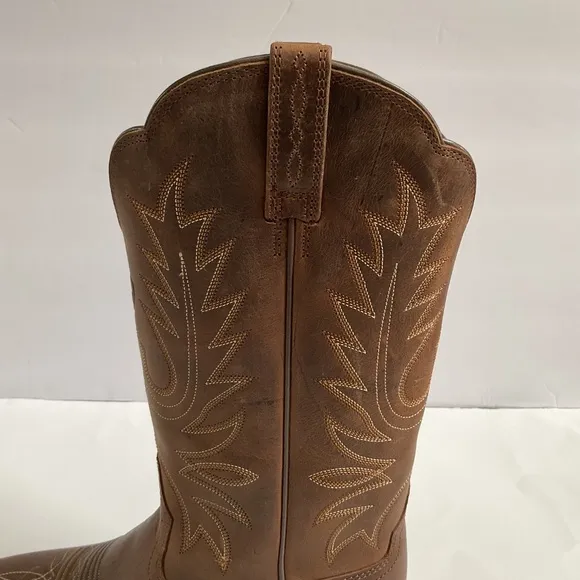 ARIAT Women's Heritage Western R Toe Boots Distressed Brown Leather Size 6.5B