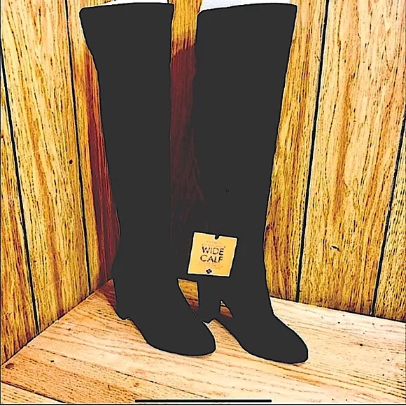 Arturo Chaing Suede Thigh High Boots in BlackSize 7.5