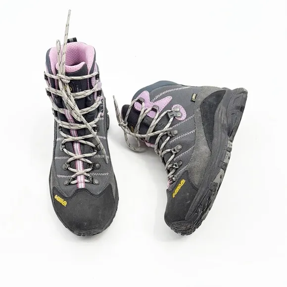 Asolo Horizon 1 GTX Waterproof Hiking Boot Women size 40 8 Purple Gray