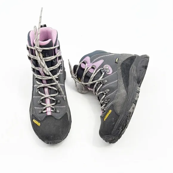 Asolo Horizon 1 GTX Waterproof Hiking Boot Women size 40 8 Purple Gray