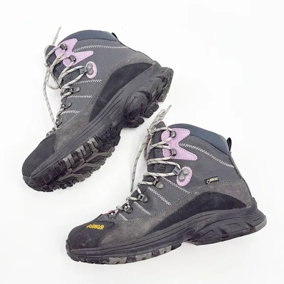 Asolo Horizon 1 GTX Waterproof Hiking Boot Women size 40 8 Purple Gray