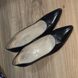 Authentic Black Chanel Heels
