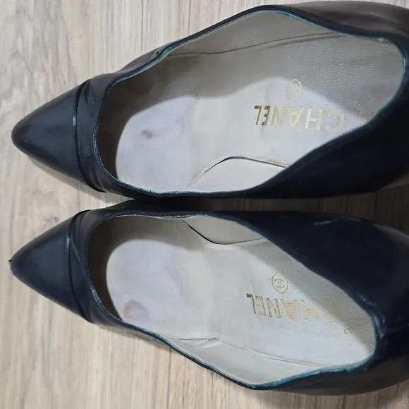 Authentic Black Chanel Heels