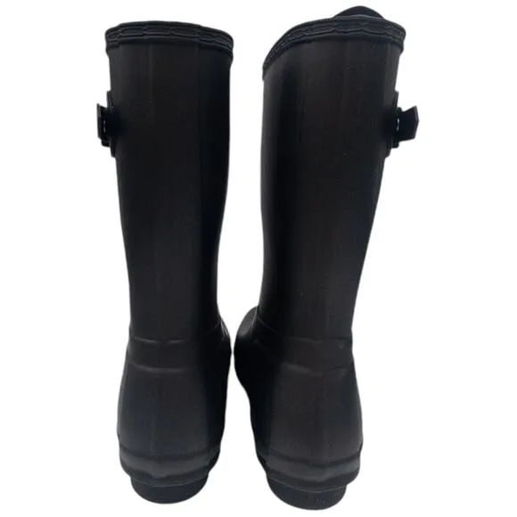 Authentic Hunter Women's Original Short Rain Boots Black 8