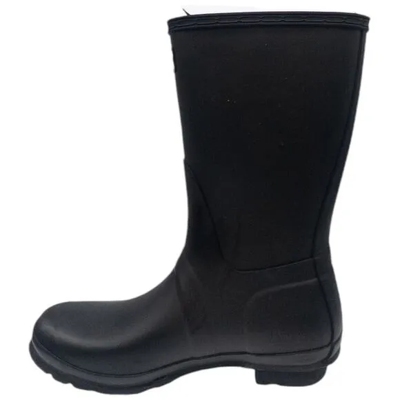 Authentic Hunter Women's Original Short Rain Boots Black 8