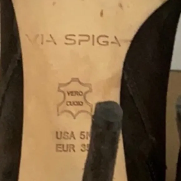 Authentic Via Spiga suede leather fringe boots sz 5