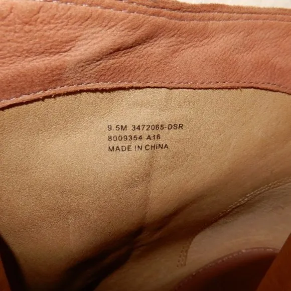 Auth.FRYE WESTERN DISTRESSED LEATHER HARNESS BOOTS
