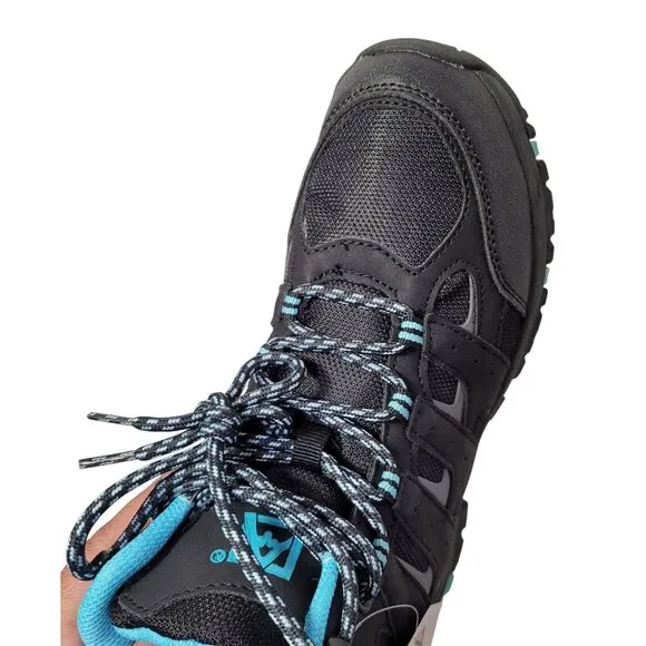 Avalanche Women's Hiking Boots Black Gear Ankle Lace Up Outerwear Shoes Size 9