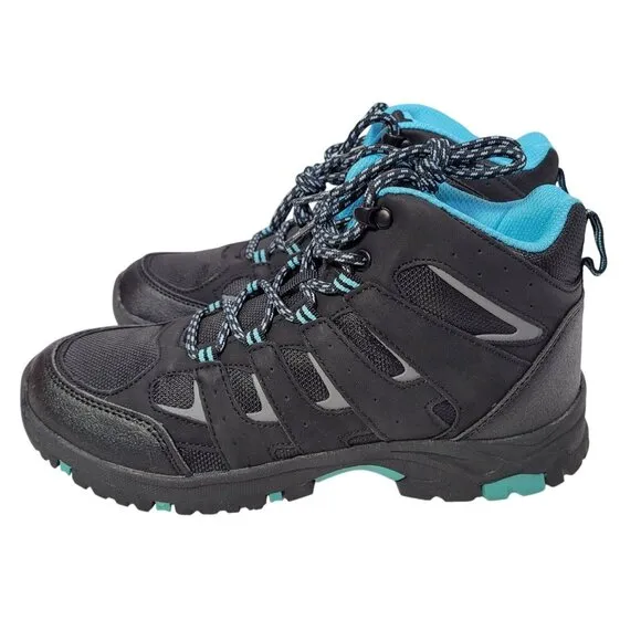 Avalanche Women's Hiking Boots Black Gear Ankle Lace Up Outerwear Shoes Size 9