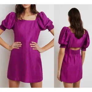 ba&amp;sh Robe Palaia Dress in Violet
