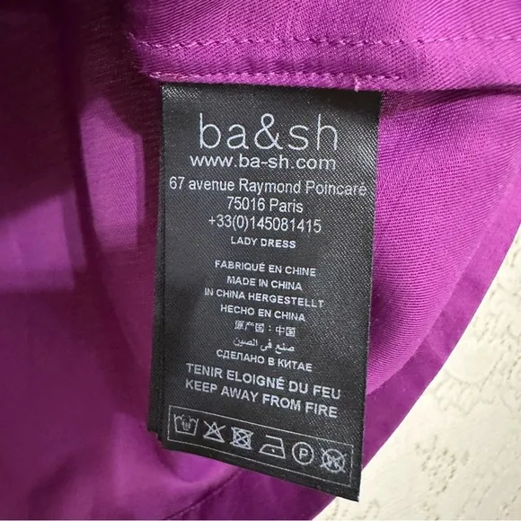ba&amp;sh Robe Palaia Dress in Violet