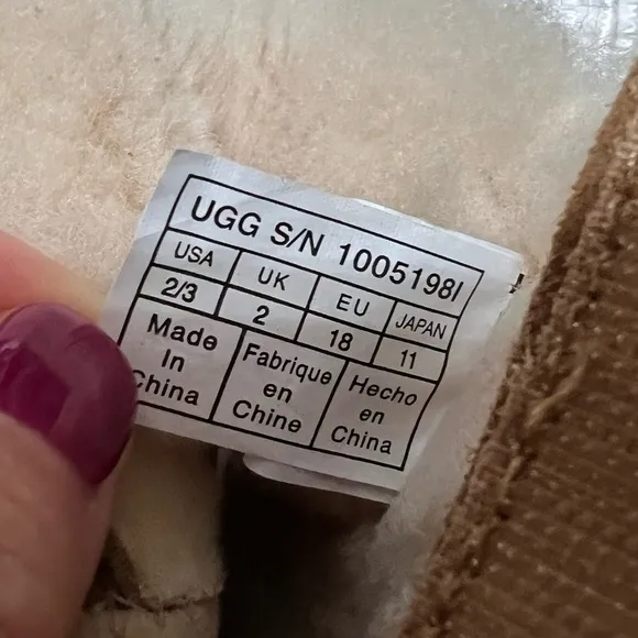 Baby UGG Brown boots Size 2-3