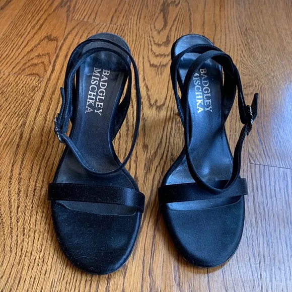 Badgley Mischks black heels. Sz 6. Worn once