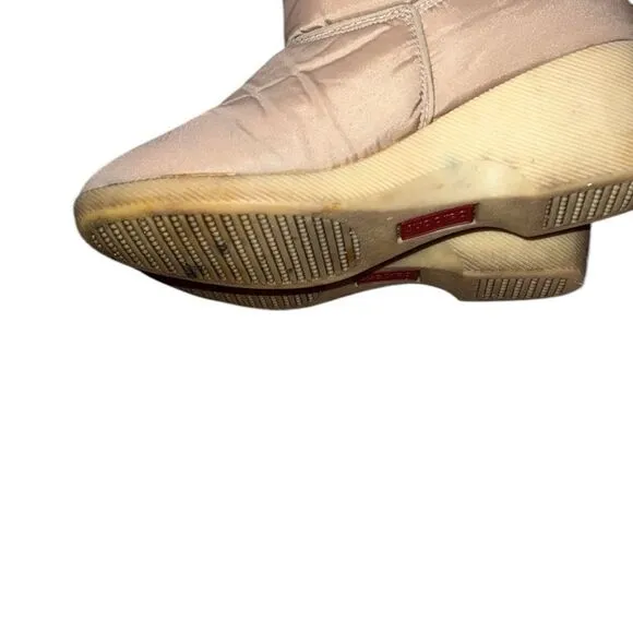 Balloons Tan Puff Vintage Boots Size 8.5