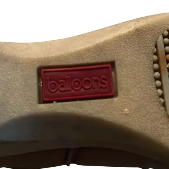 Balloons Tan Puff Vintage Boots Size 8.5