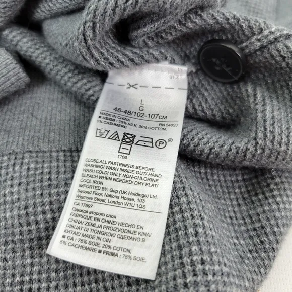 Banana Republic Luxury Blend Mens Cardigan Sz Large Like New
