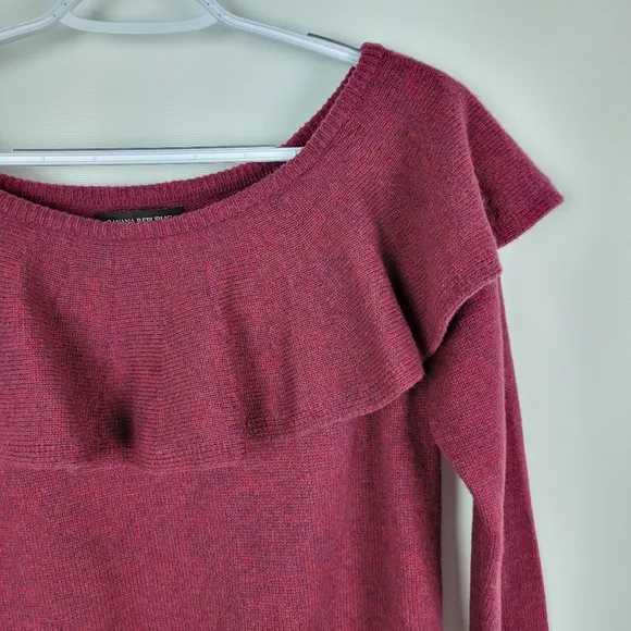 Banana Republic Merino Xtra Fine Wool and Cashmere Knit Sweater Sz Small