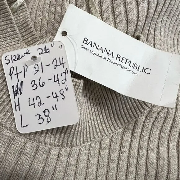 Banana Republic Ribbed Sweater Dress Size M