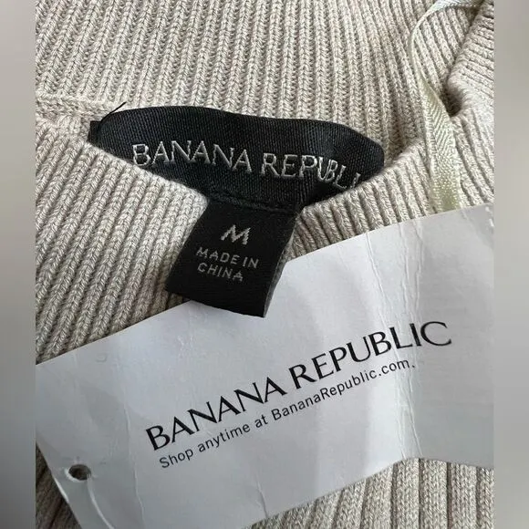 Banana Republic Ribbed Sweater Dress Size M