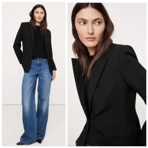 Banana Republic Slim Italian Wool Blazer black