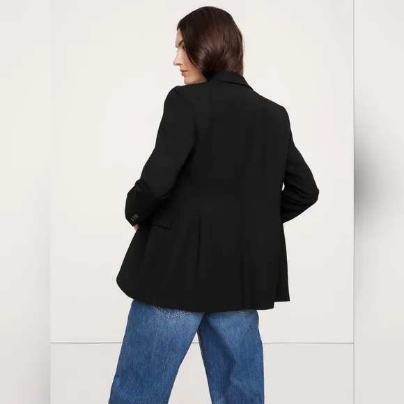 Banana Republic Slim Italian Wool Blazer black