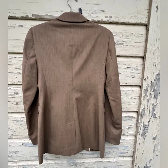Banana Republic Slim Italian Wool Office Boardroom Chic Business Blazer Jacket