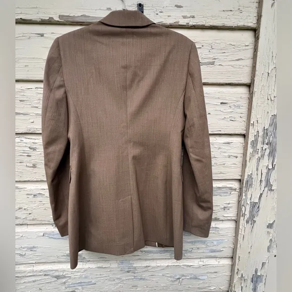 Banana Republic Slim Italian Wool Office Boardroom Chic Business Blazer Jacket