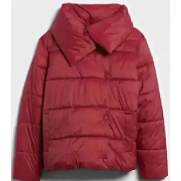 Banana Republic Funnel-Neck Puffer Coat