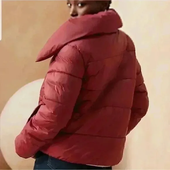 Banana Republic Funnel-Neck Puffer Coat