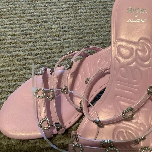 Barbie x Aldo Size 9 Limited Edition Pink Kitten Heels New No Box