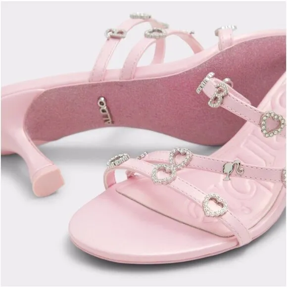 Barbie x Aldo Size 9 Limited Edition Pink Kitten Heels New No Box