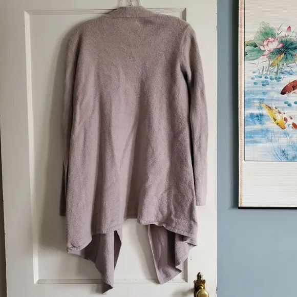 Barefoot Dreams Bamboo Chic Lite Calypso Wrap Cardigan Taupe Size S/M