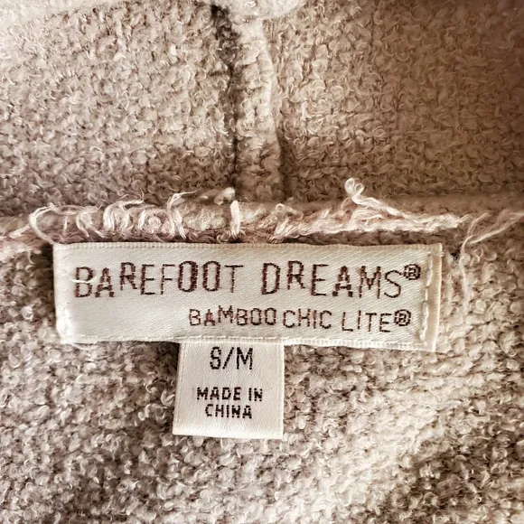 Barefoot Dreams Bamboo Chic Lite Calypso Wrap Cardigan Taupe Size S/M