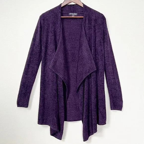 Barefoot Dreams Bamboo Cozy Chic Lite Calypso Wrap Cardigan Purple Size S/M $110