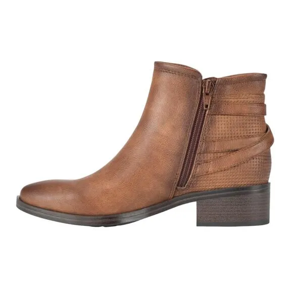Baretraps Women's Mackenzie Buckle Booties Brown Size 7 1/2