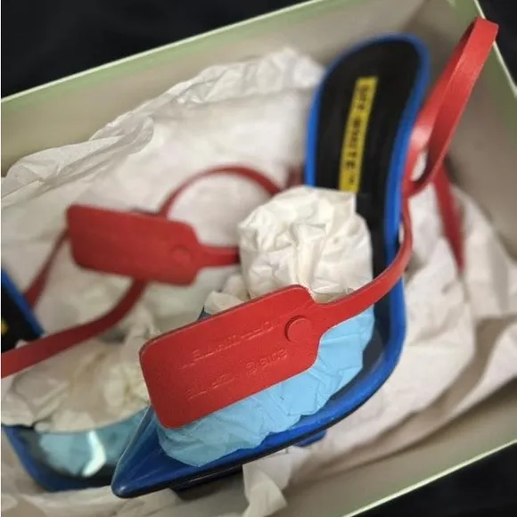 Barneys New York Blue and Red Heels