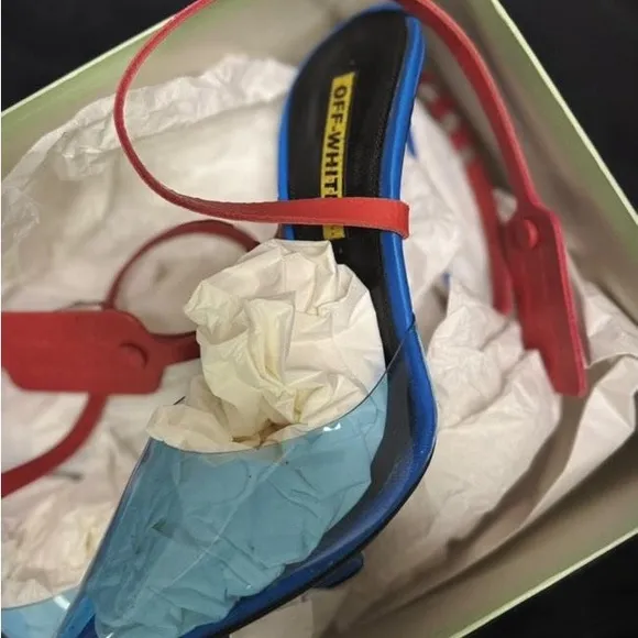Barneys New York Blue and Red Heels