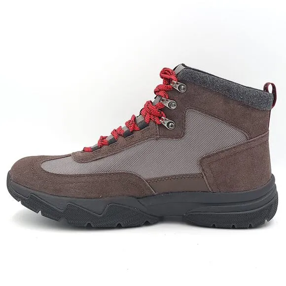 Bass Outdoor Men Hiking Boots Field Alpine 2 Size US 10.5 Brown Waterproof Suede