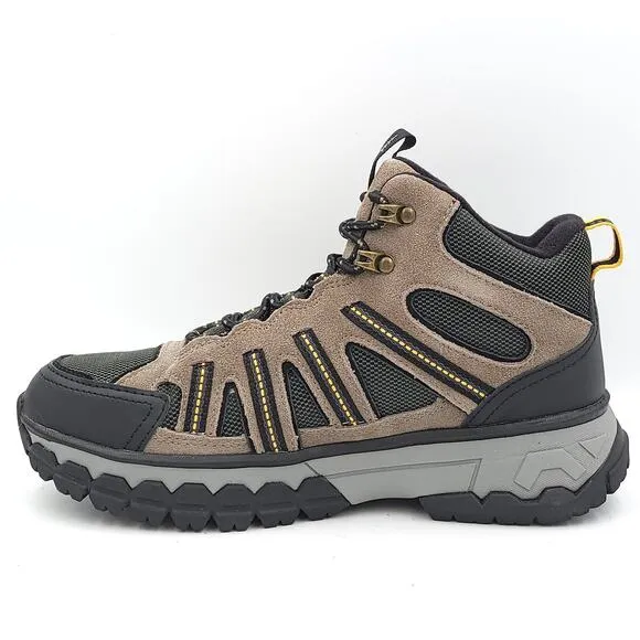 Bass Outdoor Men Hiking boots Peak Hiker 2 Mid Size US 8.5M Olive Tan Suede Mesh