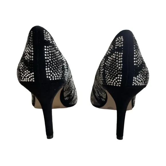 BCBG Generation Black Sequin Heels Size 7.5